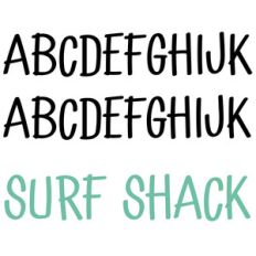 surf shack font