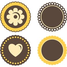 4 nested circular tags