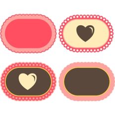 4 nested oval tags