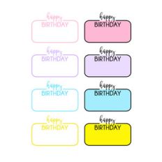 birthday labels