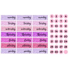girly glitter date covers