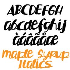 pn maple syrup italics