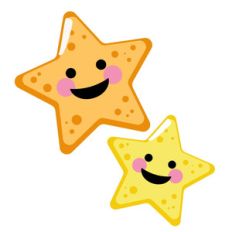 smiling starfish set
