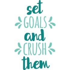 set goals and crush them