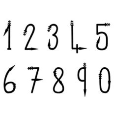 arrow numbers set