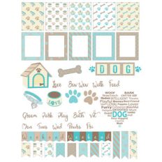 doggy-themed planner stickers