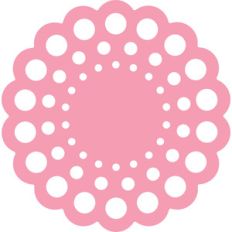 scalloped doily