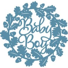 woodland oak leaf baby boy