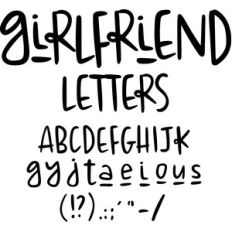 girlfriend letter set