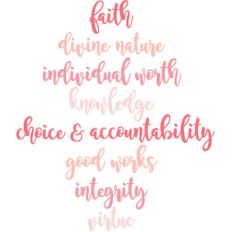 lds young women values