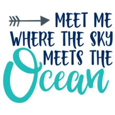 where the sky meets the ocean