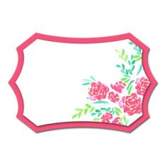 watercolor happy tag