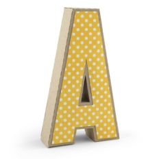 3d alphabet letter a