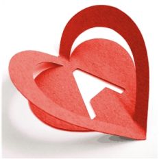 3d cutout heart