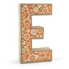 3d alphabet letter e