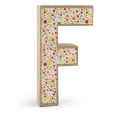 3d alphabet letter f