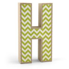 3d alphabet letter h