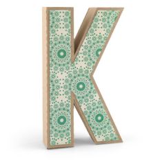 3d alphabet letter k