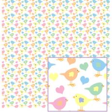 pastel birds pattern