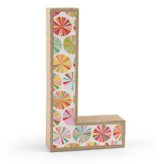 3d alphabet letter l