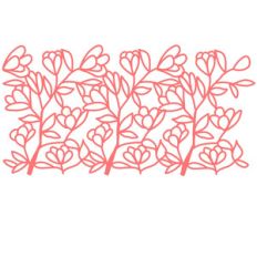 magnolia branch repeating border