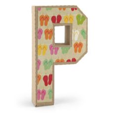 3d alphabet letter p