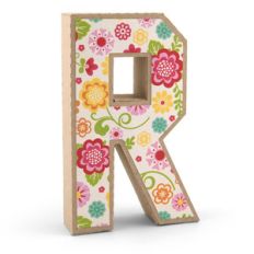 3d alphabet letter r