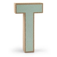 3d alphabet letter t