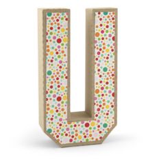 3d alphabet letter u