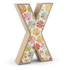 3d alphabet letter x