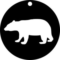 bear circle tag