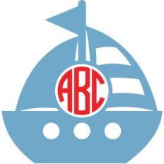 boat monogram