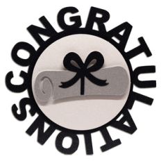 congratulations diploma tag