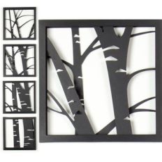 3d aspen tree shadow box