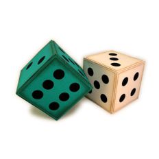 dice traditional 3d blocks