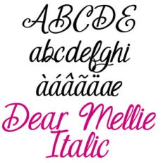 zp dear mellie italic