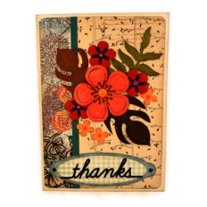 flowers cluster thanks a7 card