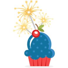 patriotic cupcake