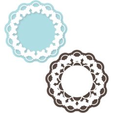 scalloped butterfly doily/frame