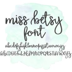 miss betsy font