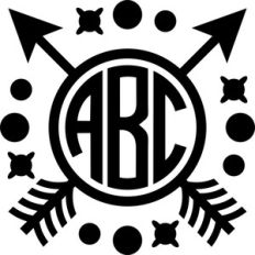 arrows monogram
