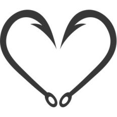 heart fish hook