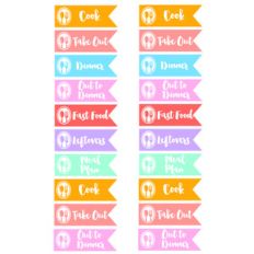 meal planning flags