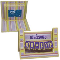 welcome baby step card