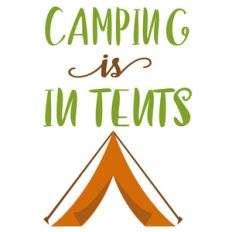 camping is in tents