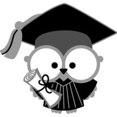graduation owl boy - hats off!