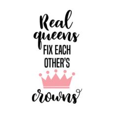 real queens fix each other's crowns