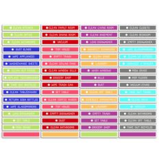 household chore stickers