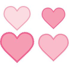 large scallop stitched hearts