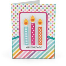 birthday candle card
